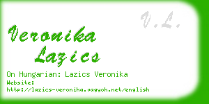 veronika lazics business card